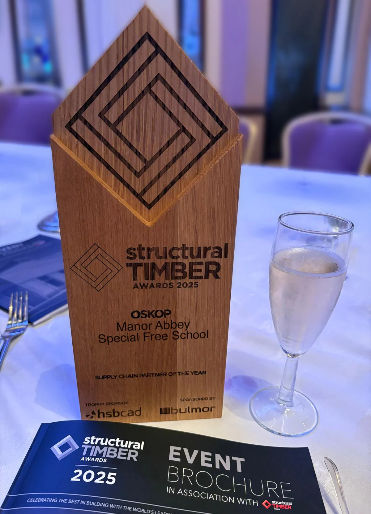 Award made out of wood